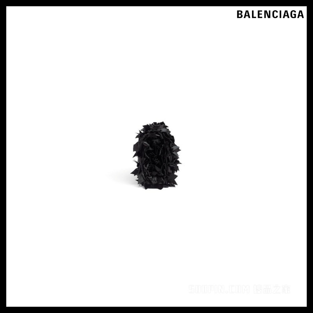 【BALENCIAGA】Hourglass Satin Bow Chain Wallet