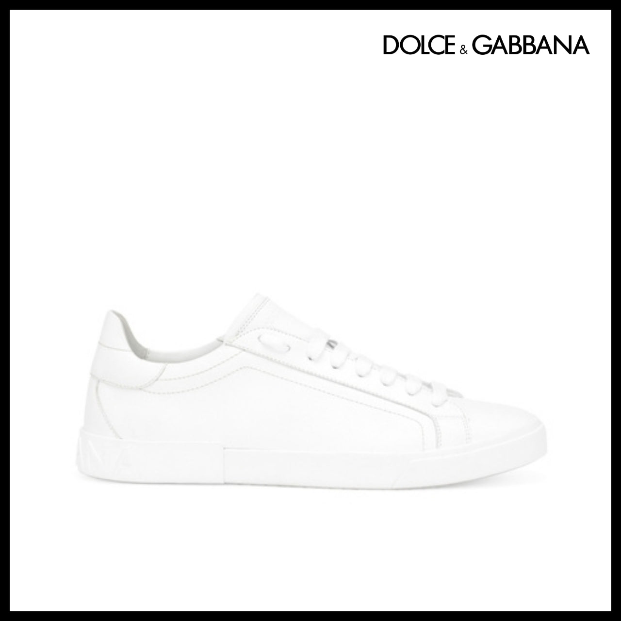【Dolce & Gabbana】PORTOFINO VINTAGE CALFSKIN SNEAKERS