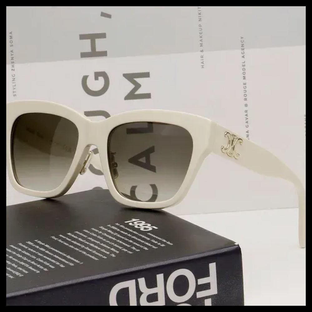 【CELINE】Butterfly Ivory Horn-Rimmed Sunglasses