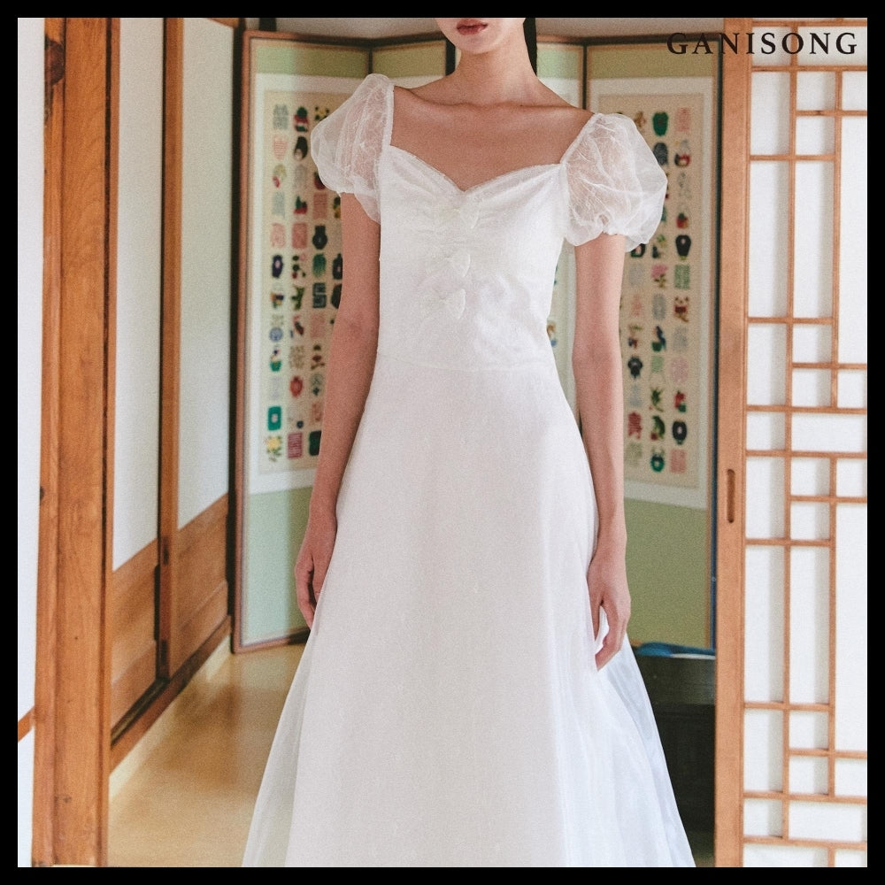 【GANISONG】Bridal Celia Dress White