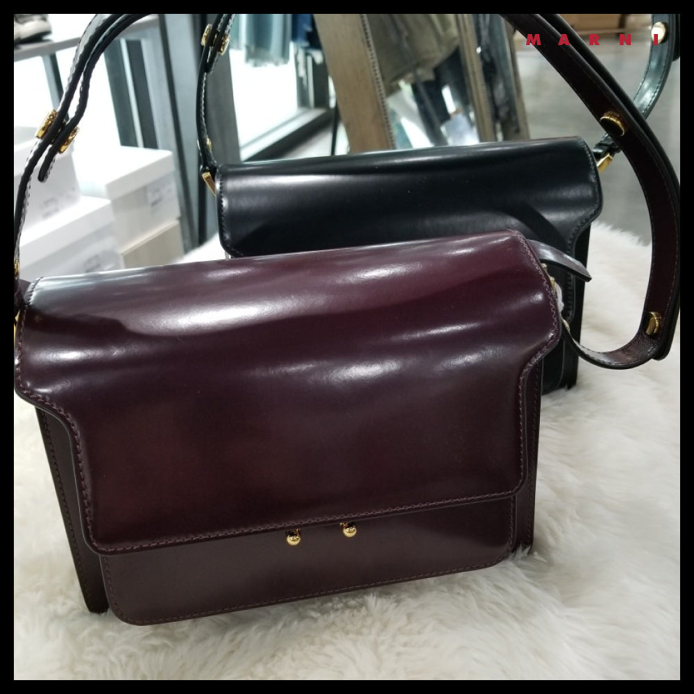 【MARNI】Glossy Medium Trunk Bag
