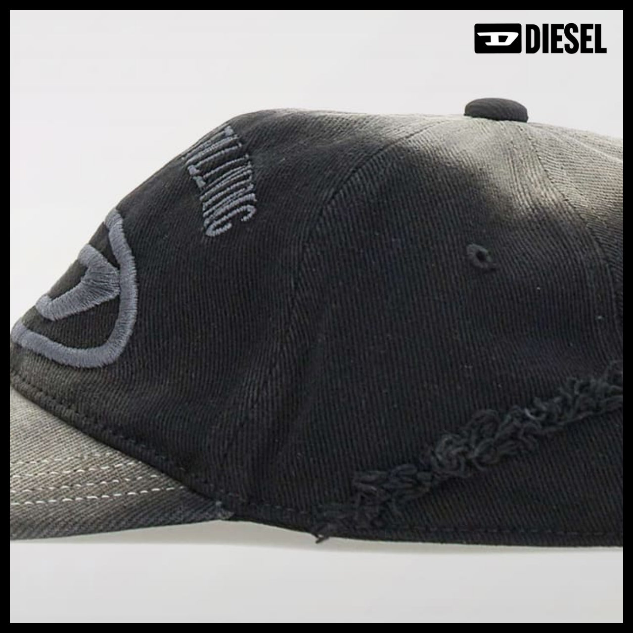 【DIESEL】C-OLTON-BLACK-D Baseball Cap
