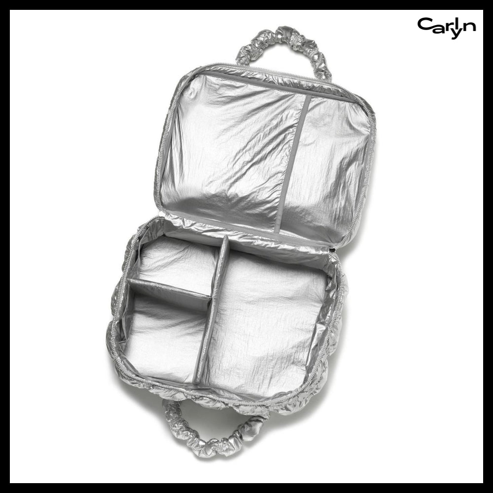 [carlyn] 2-Way Travel Bag Silver