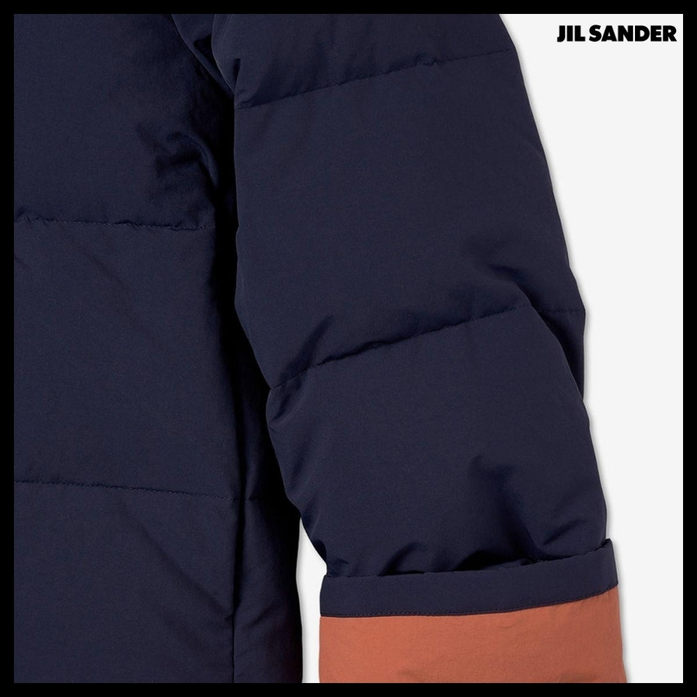 【Jil Sander】Oversized Quilted Down Jacket Navy