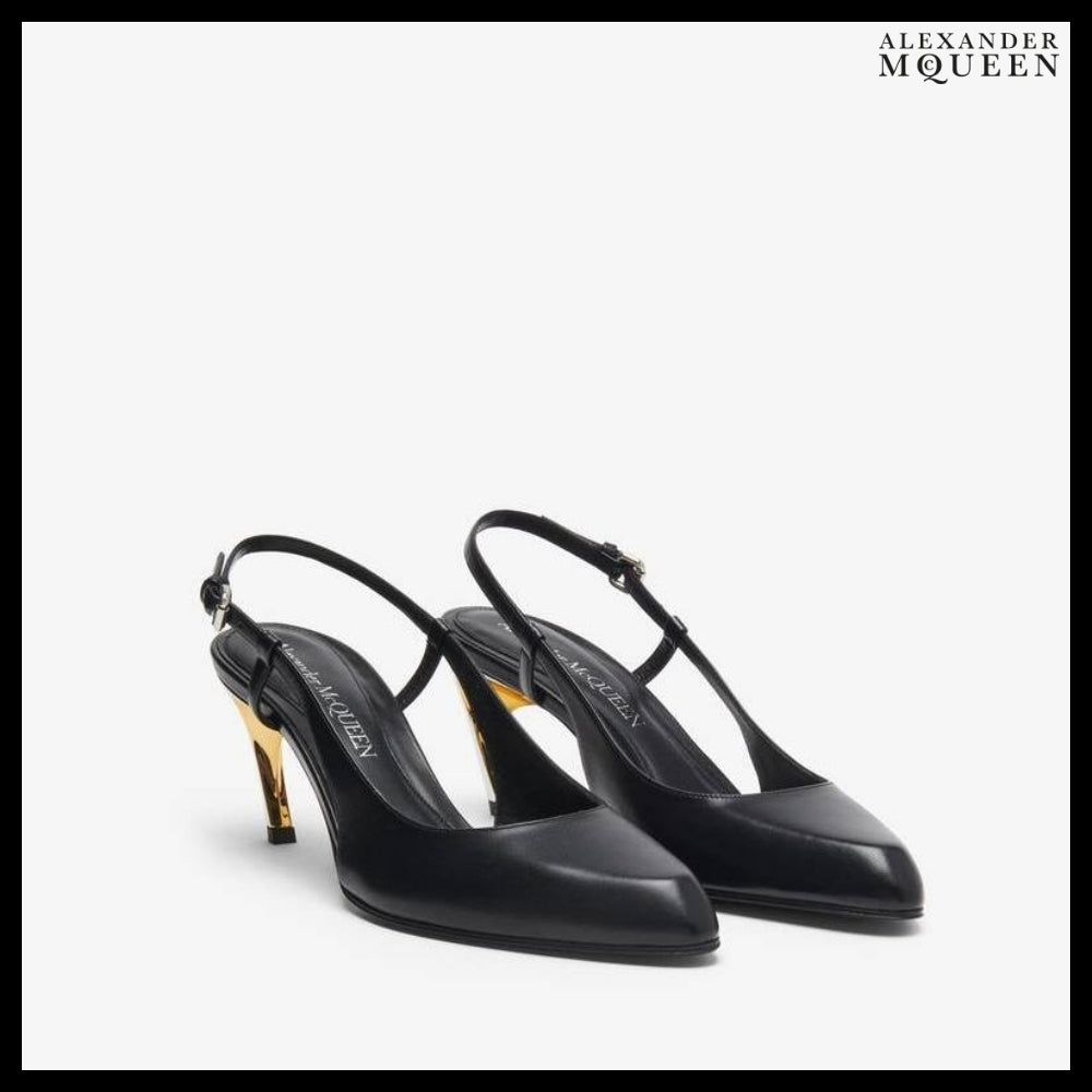 【Alexander Mcqueen】Armadillo Slingback Pump in Black