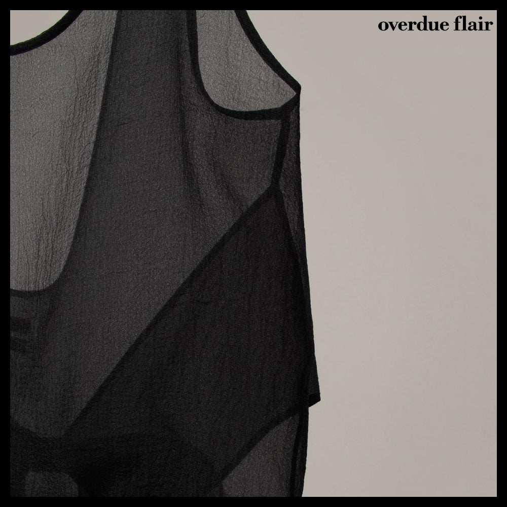 【OVERDUE FLAIR】ORGANZA BALLOON MINI DRESS 2colors