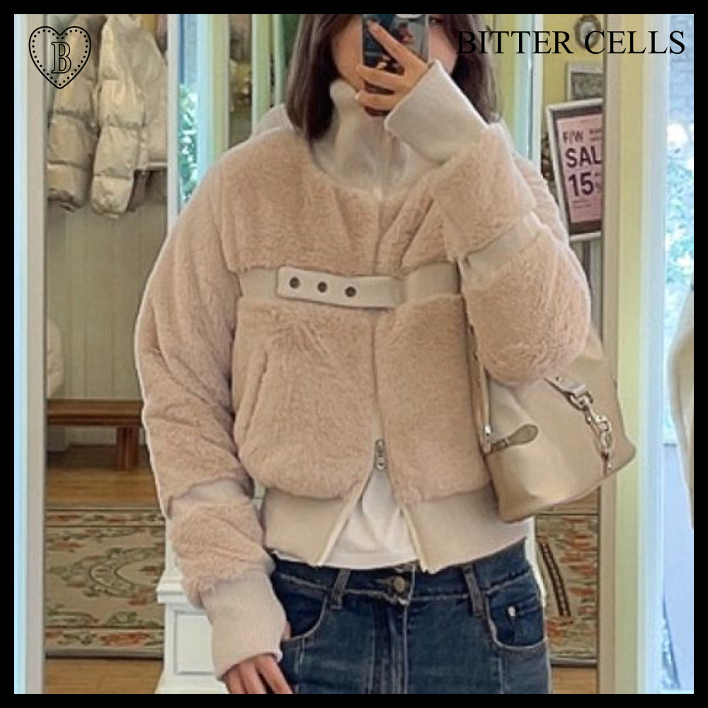 【BITTER CELLS】PUPPY CROP JACKET CREAM