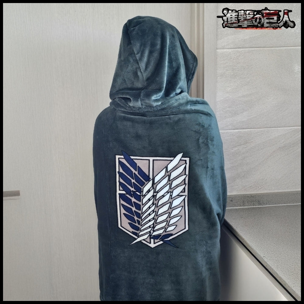 【Frank Burger x Attack on Titan】Blanket Cape Green