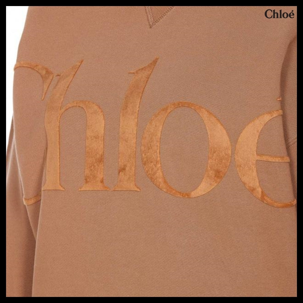 【Chloe】Logo Sweatshirt in Beige