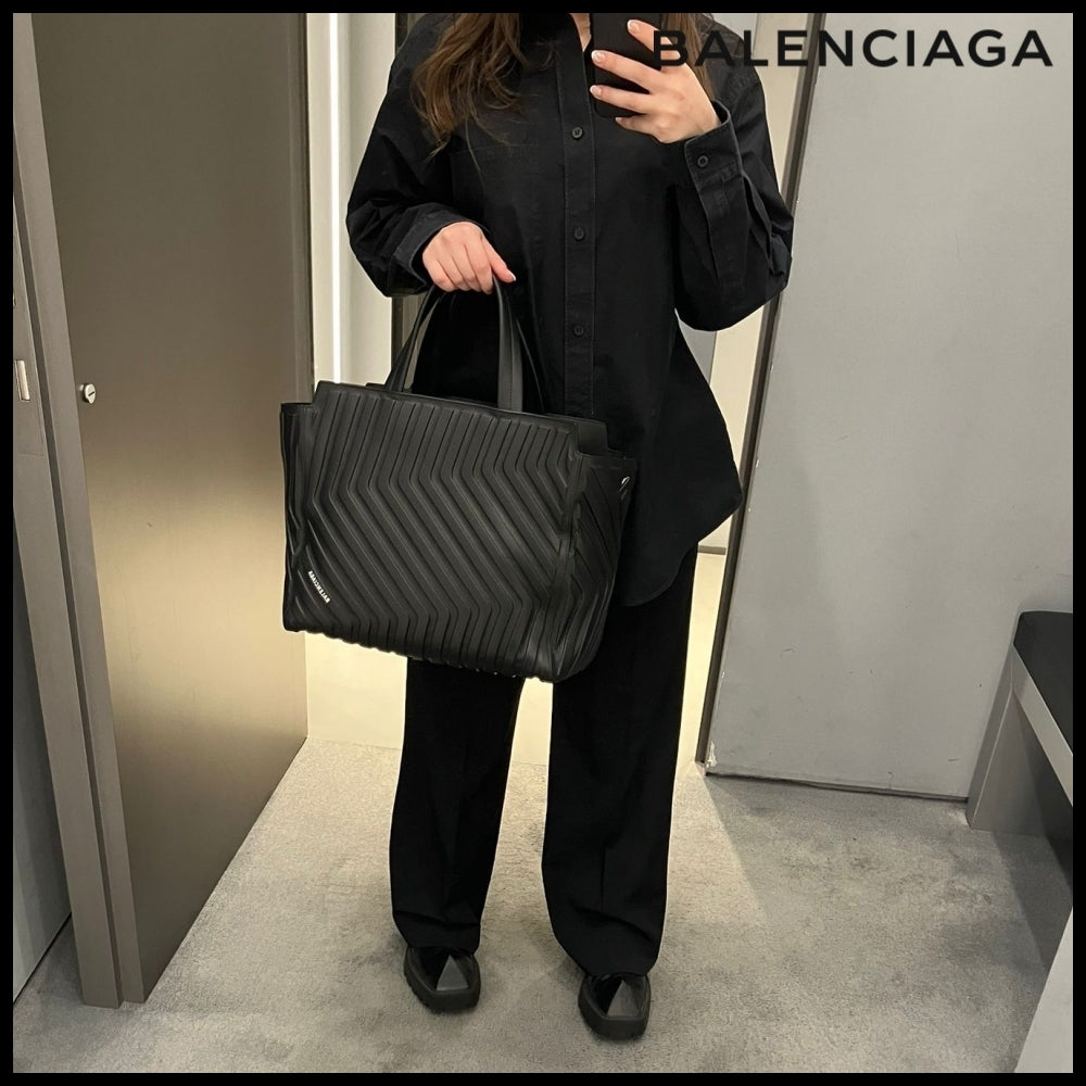 【BALENCIAGA】Car Medium East-West Tote Bag With Strap