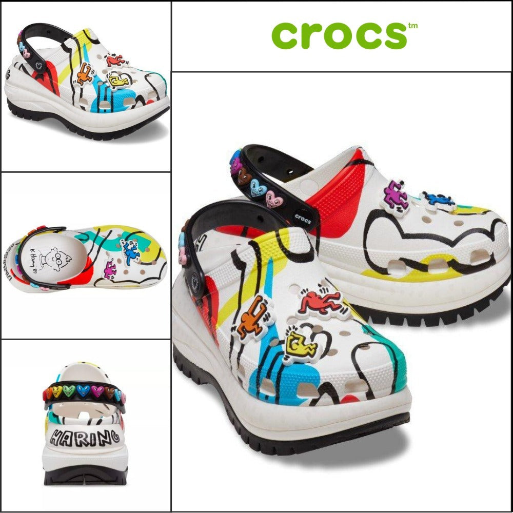 【CROCS】Haring Mega Crush Clog