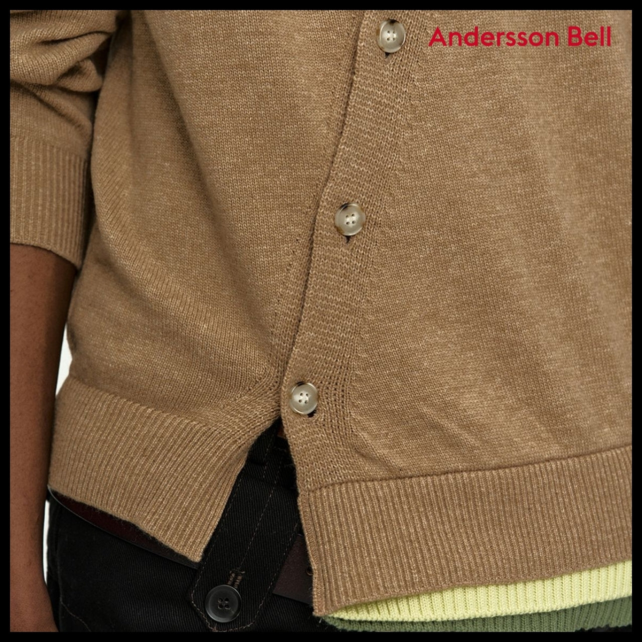 【ANDERSSON BELL】Layered Cardigan Camel