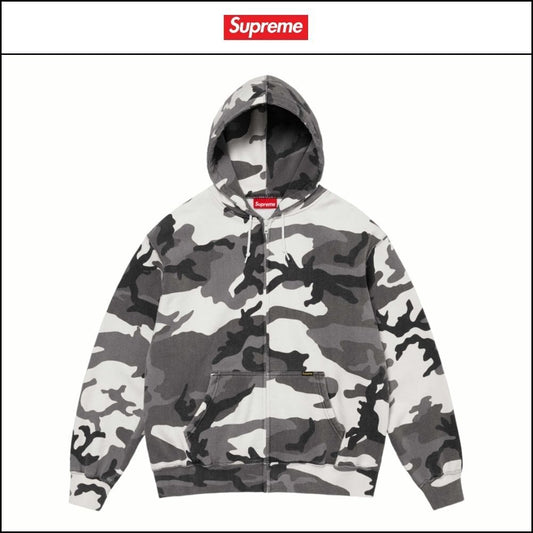 【100%正規品保証 Supreme】ワーク ジップパーカー スノーカモ
