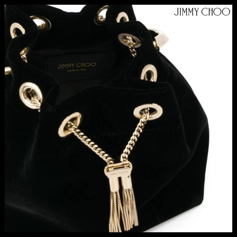 【JIMMY CHOO】Jimmy Choo Black Bucket Bag