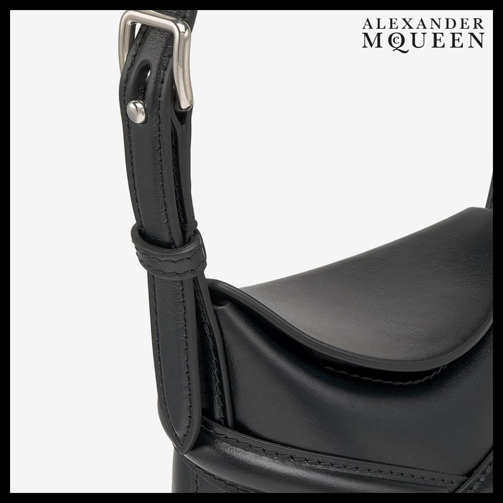 【alexander mcqueen】ミニカーブ ショルダーバッグ ブラック