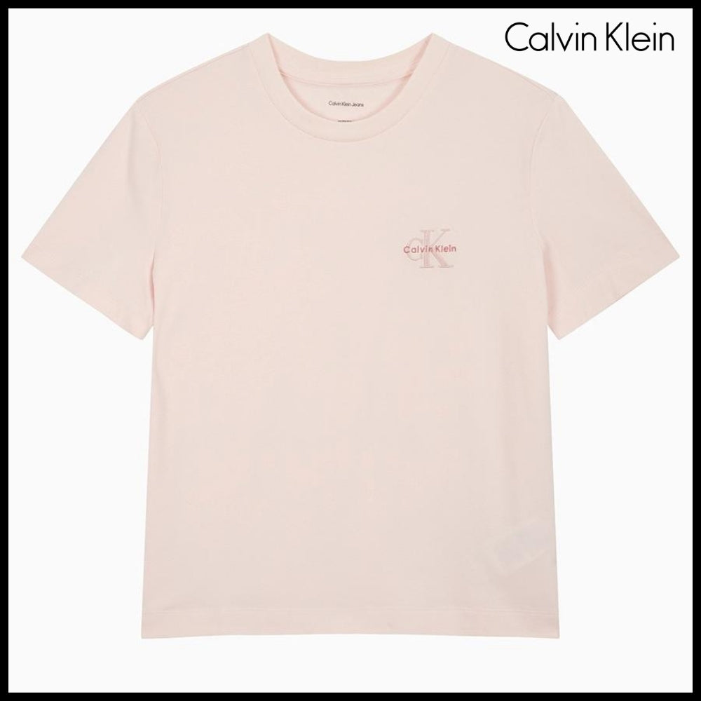 【Calvin Klein】Regular Fit Small Monogram Sleeve T-Shirt