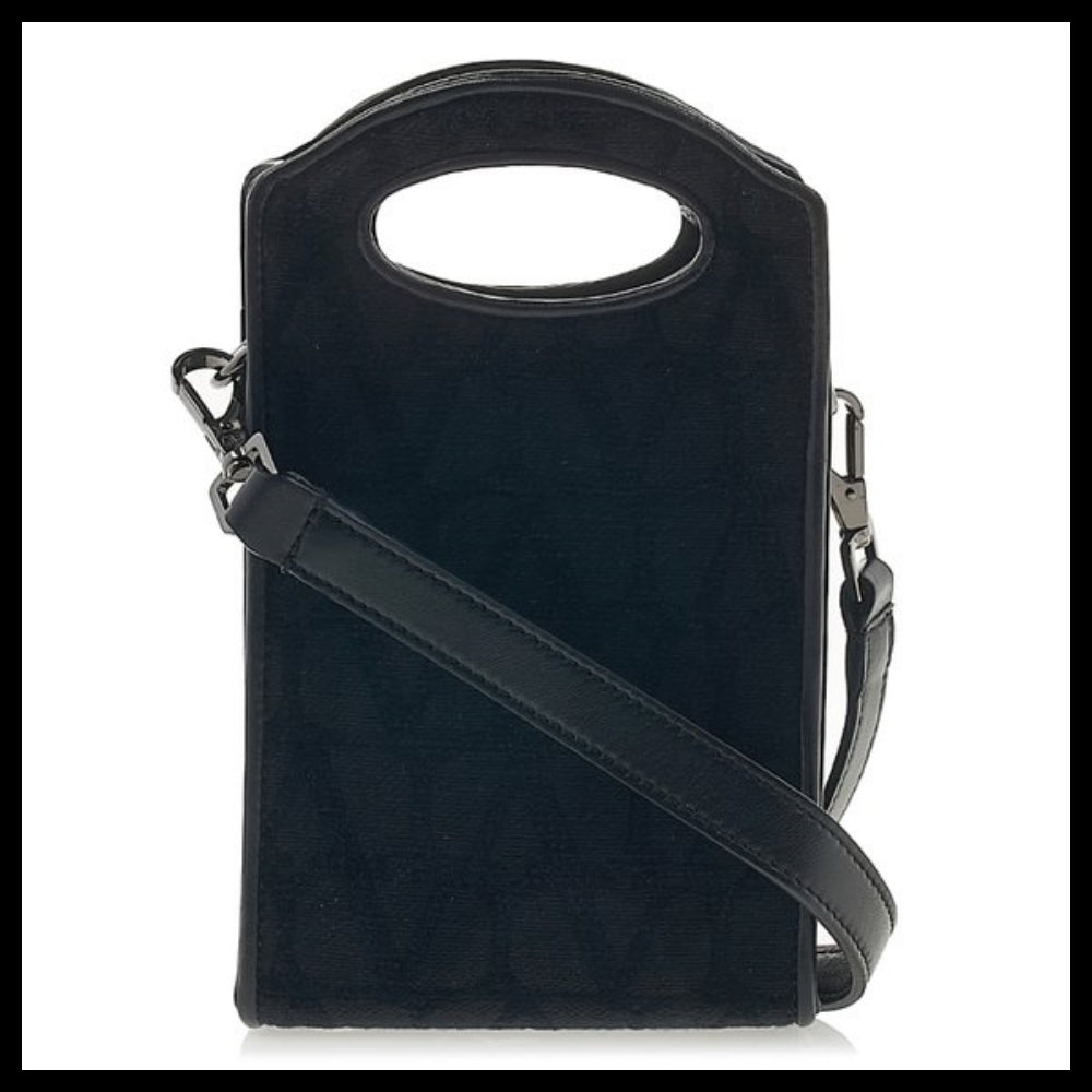 【VALENTINO】Men's Toile Iconography Phone Crossbody Bag