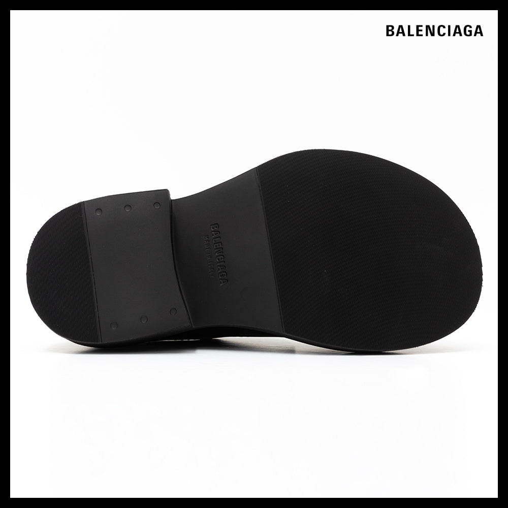 【BALENCIAGA】Steroid Black Men’s Derby Shoes