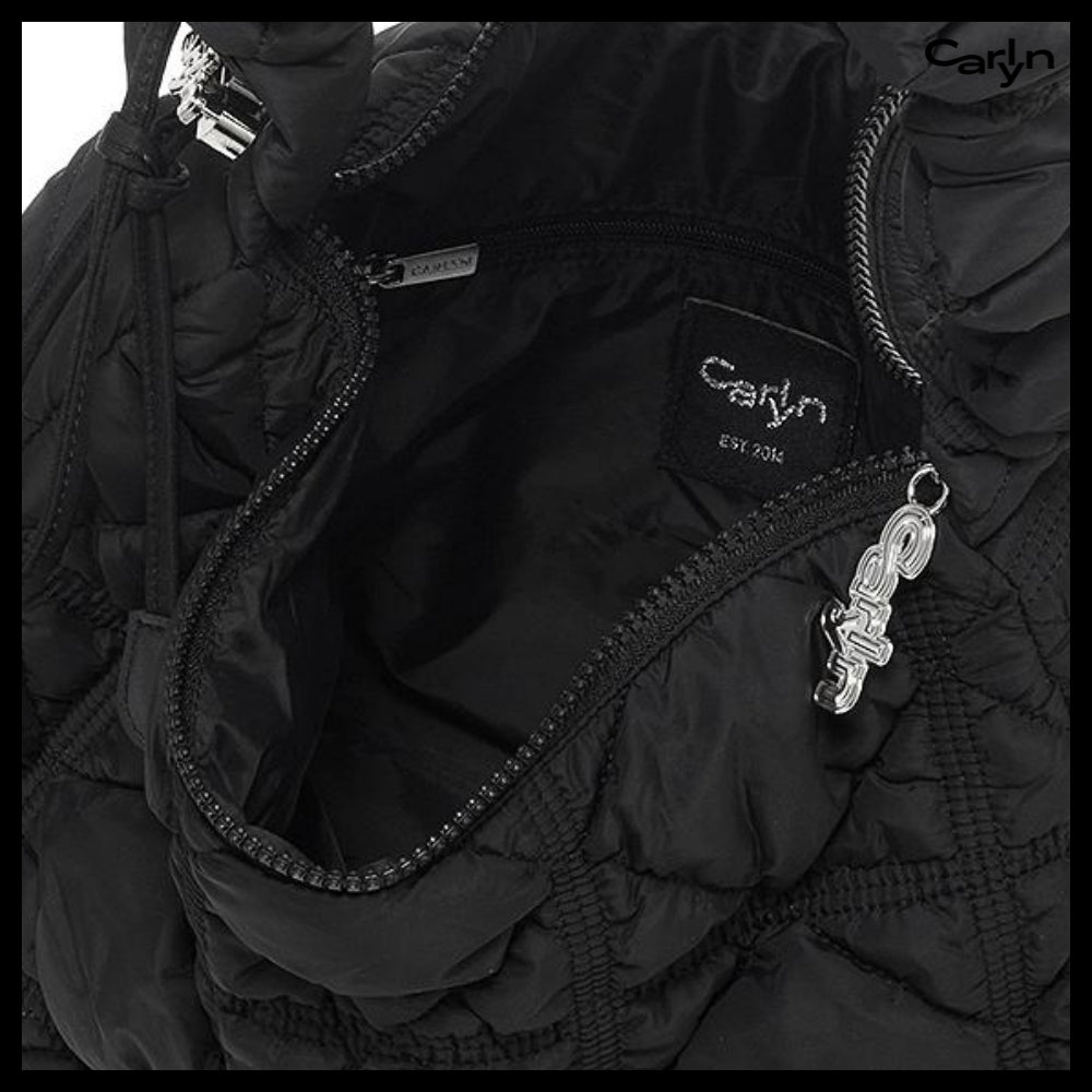 【carlyn】3-Way Nylon Lane Bag Black