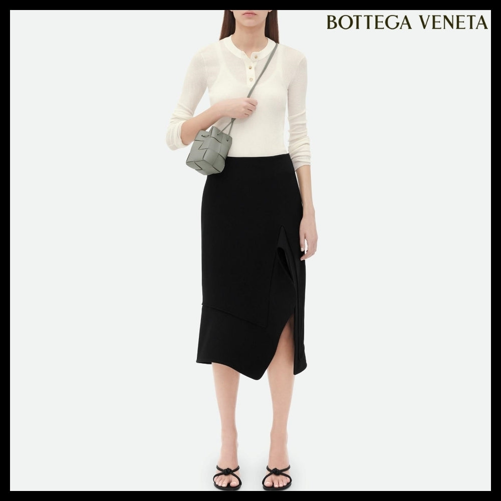 【BOTTEGA VENETA】Mini Cassette Bucket Bag Agate Gray