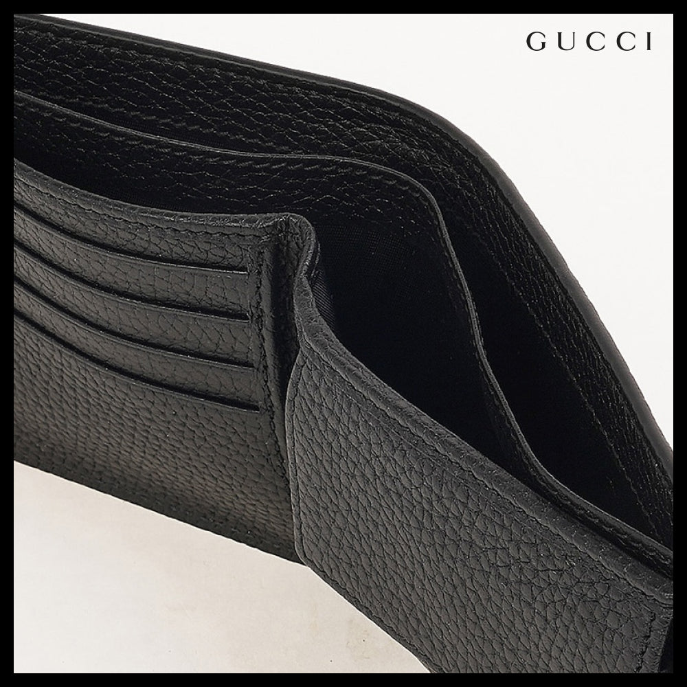 【Gucci】Men's Logo Bi-Fold Wallet Classic Luxury