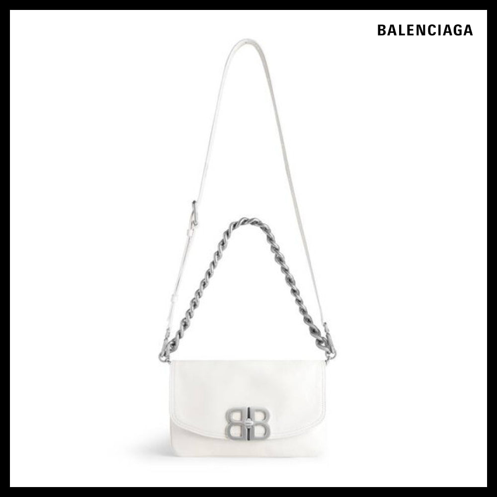 【BALENCIAGA】BB Soft Small Flap Bag Optic White