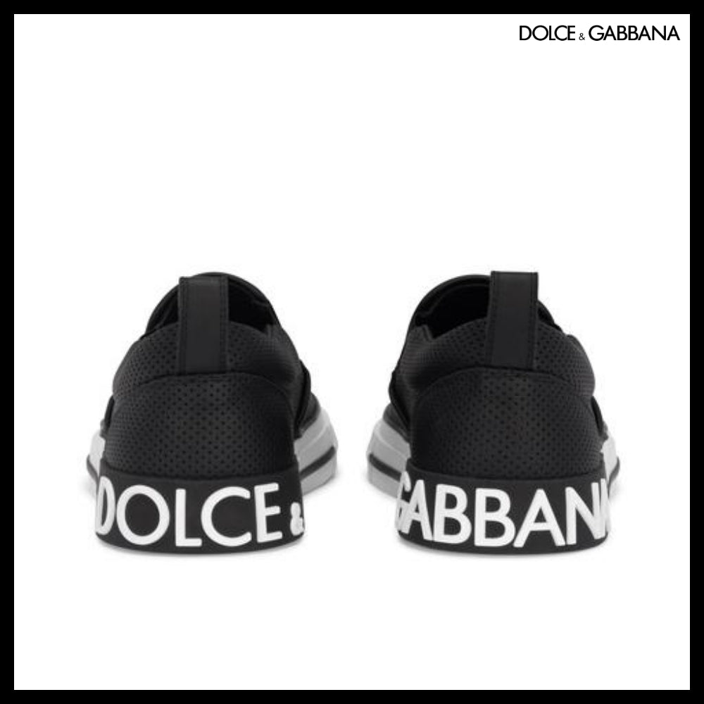 【Dolce & Gabbana】PERFORATED CALFSKIN CUSTOM 2.ZERO SLIP-ON