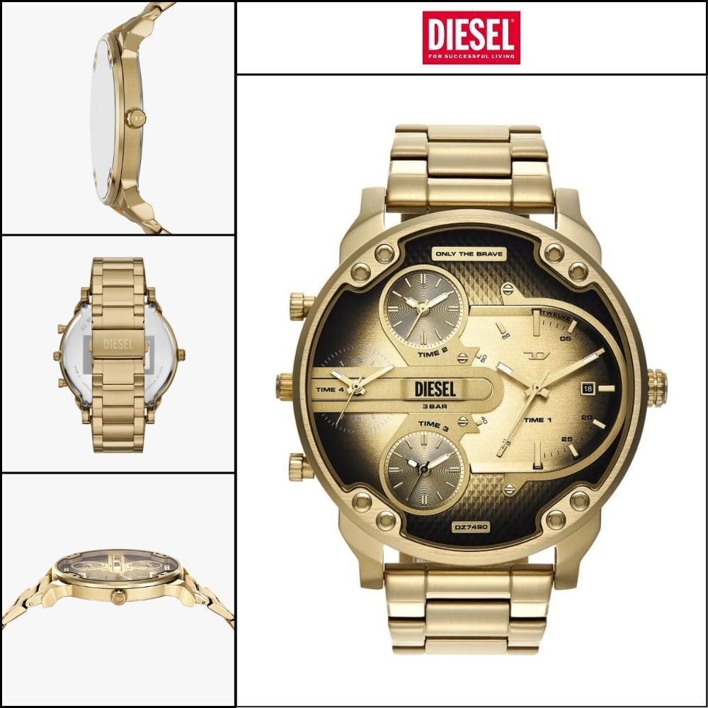 【DIESEL】Mr. Daddy Slim Men’s Metal Watch