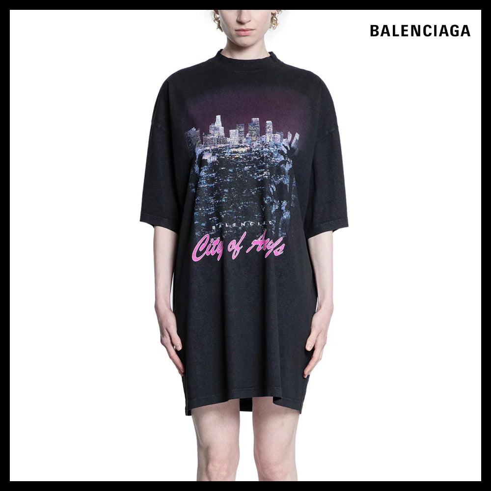 【BALENCIAGA】City of Angels T-Shirt Dress