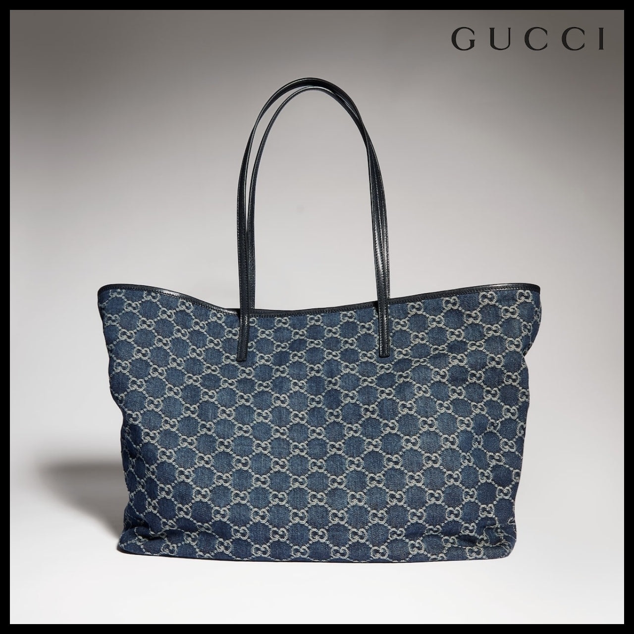 【GUCCI】Plaque Large Tote Bag