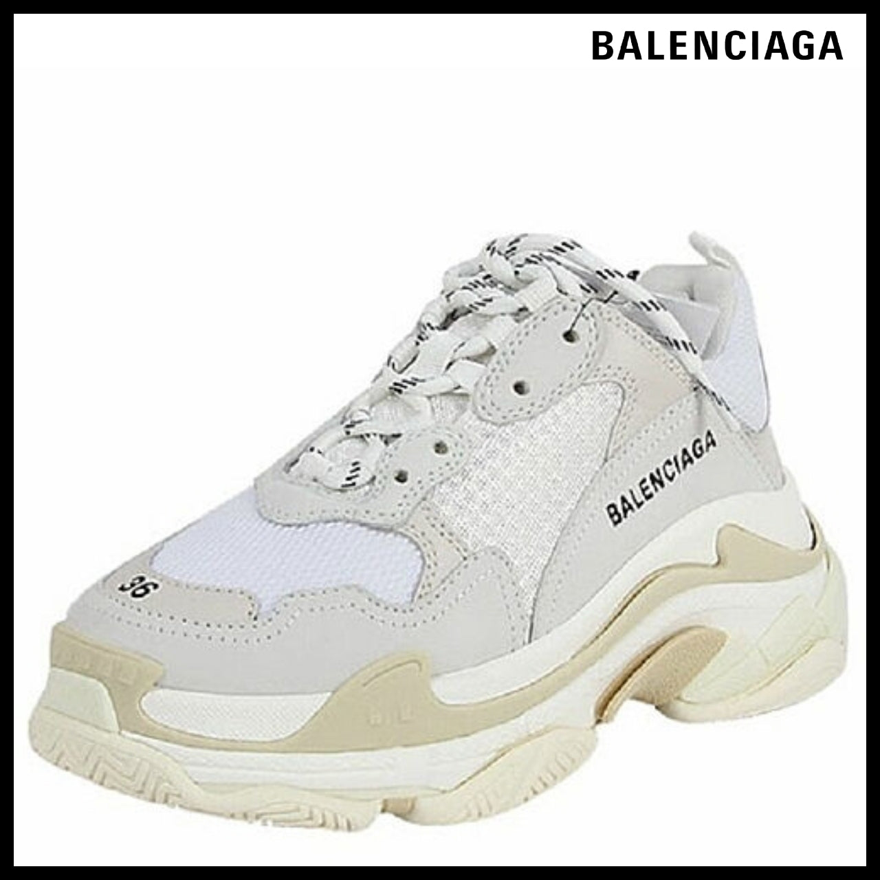 【BALENCIAGA】White Triple S Sneaker