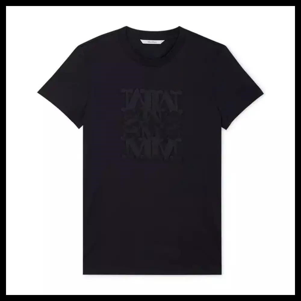 【Max Mara】Women’s Bravo Black Short Sleeve T-Shirt