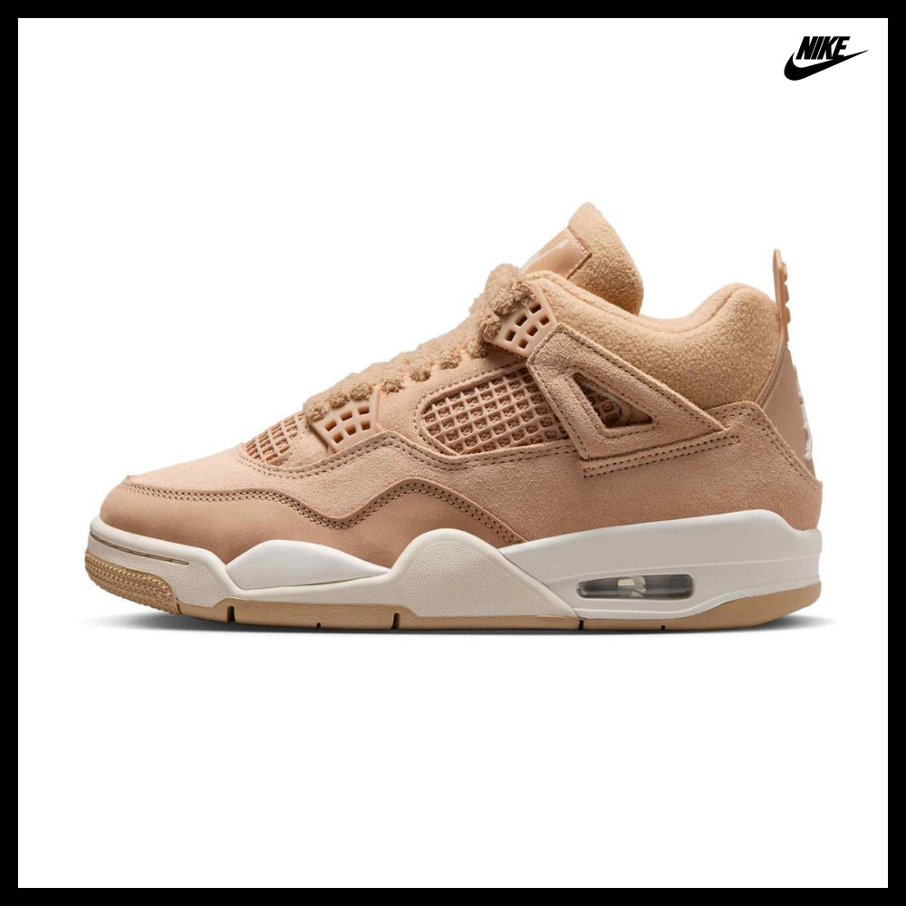 【NIKE】Air Jordan 4 Retro W Hemp Light Orewood Brown Women