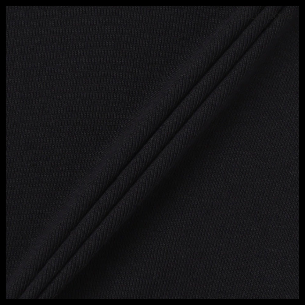 【Courreges】Signature Contrast Short Sleeve T Shirt Black
