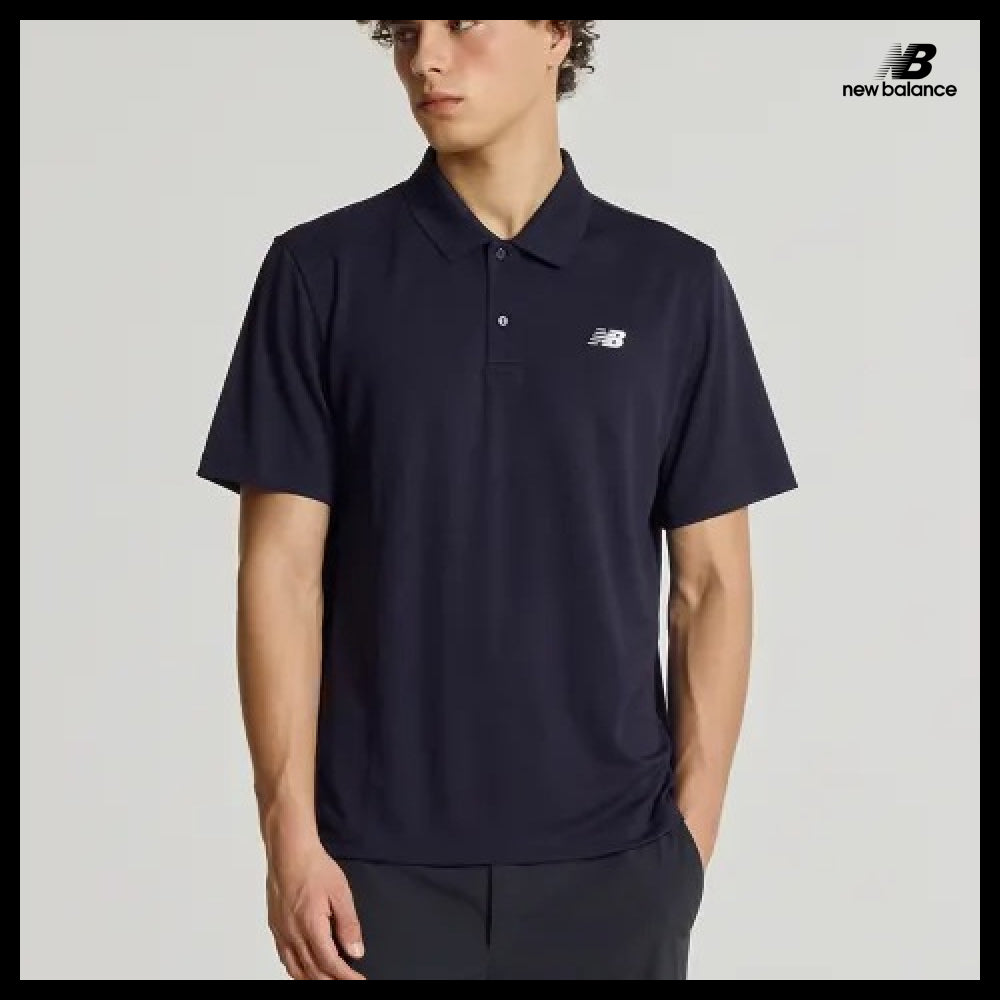 【New Balance】Unisex Poly Pique Polo Shirt - 3 Colors