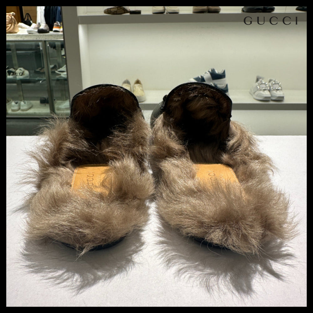 【GUCCI】Princetown Re-Edition Leather Mules Women