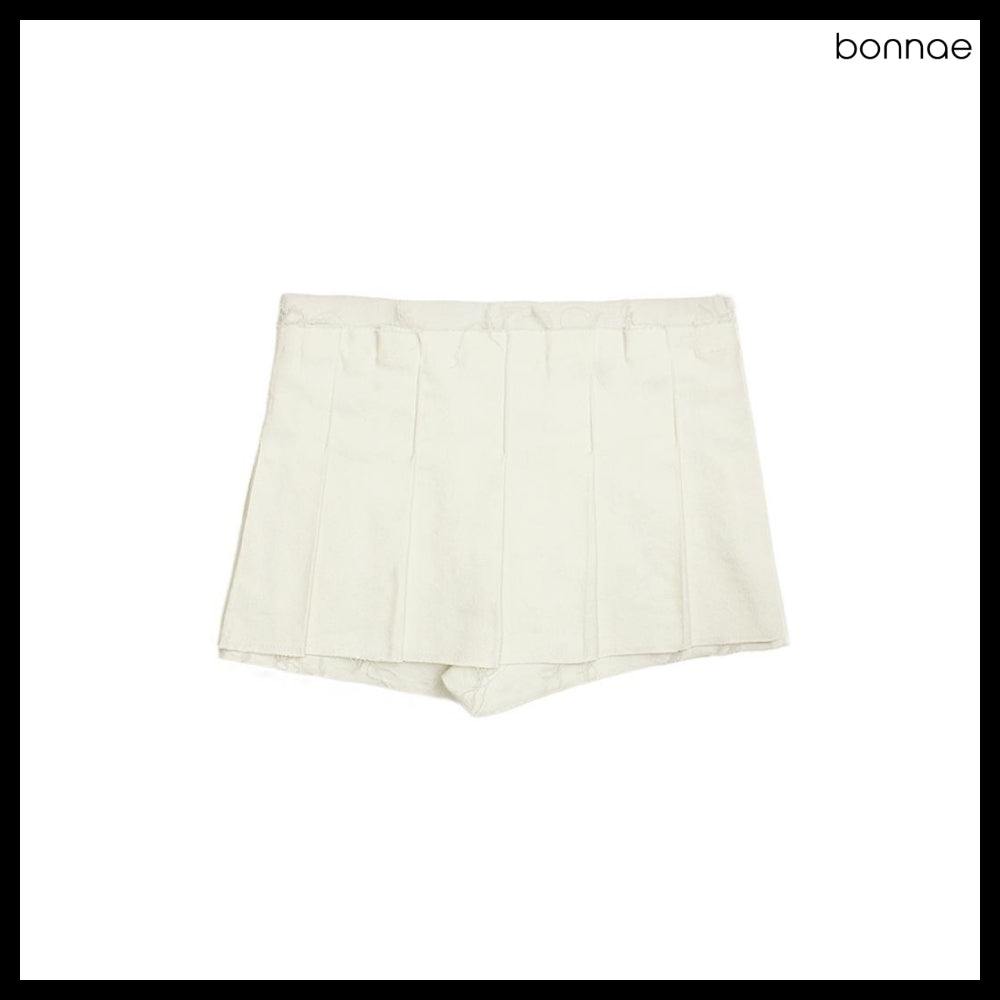 【BONNAE】Star Rivet Pleated Skort 2Colors