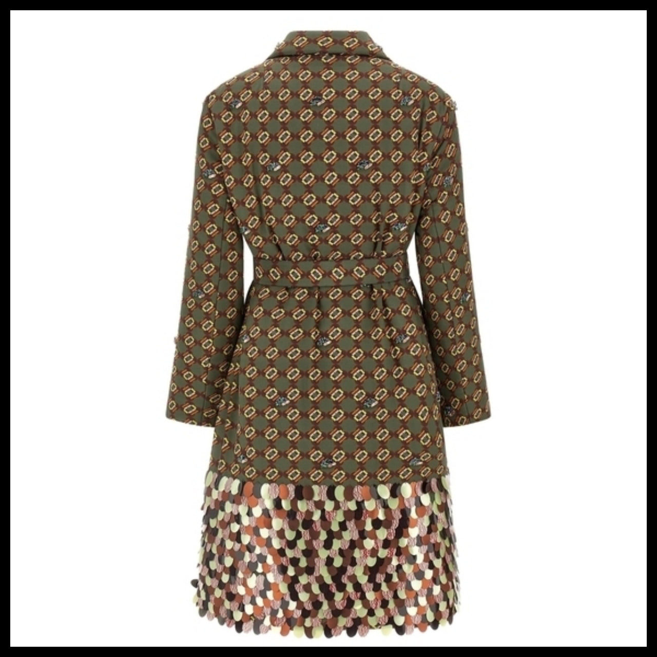 【DRIES VAN NOTEN】Green Coat tailored wool
