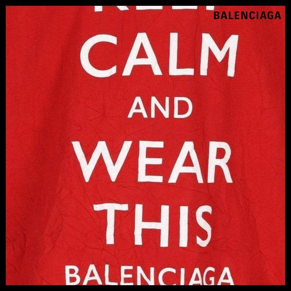 【BALENCIAGA】レタリング プリント 半袖 Tシャツ