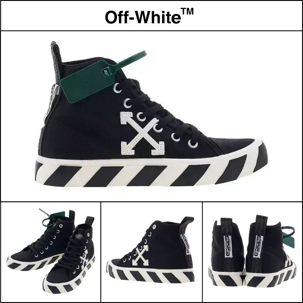【Off-White】Men's High Vulcanized Sneakers