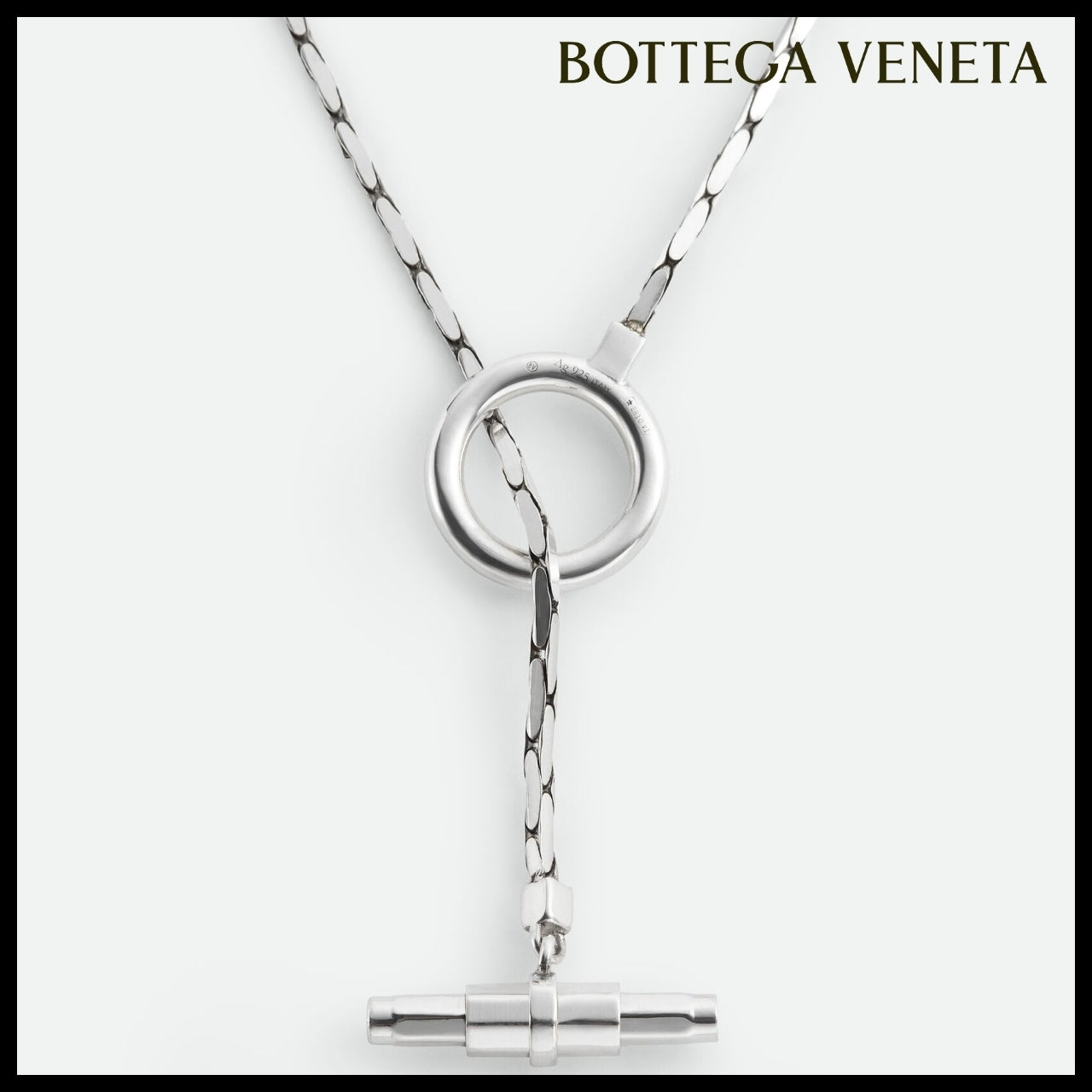 【韓国百貨店 BOTTEGA VENETA】Pen Necklace Silver