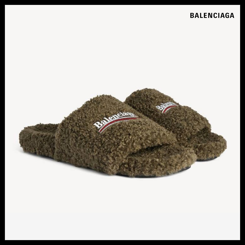 【BALENCIAGA】Furry Open Mule