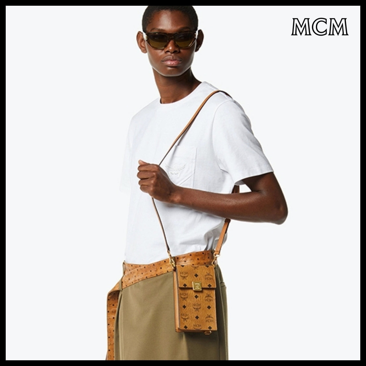 【MCM】Aren visetos phone pouch MXZGSTA11CO