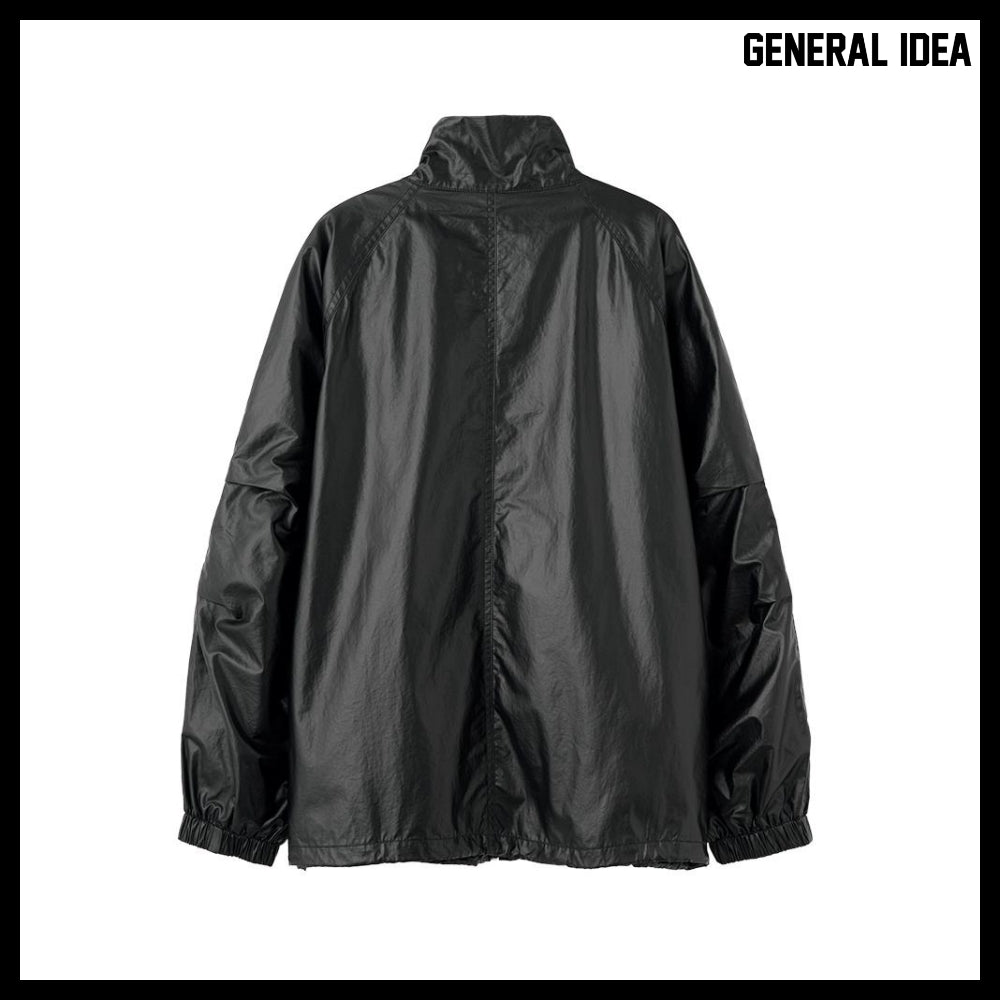 【GENERAL IDEA】Glossy Coating Jumper - Black
