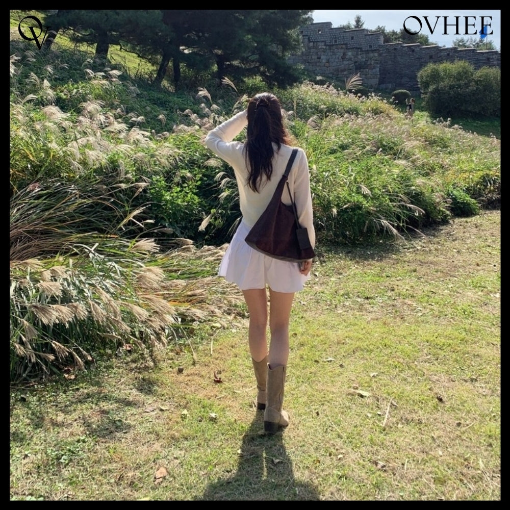 【OVHEE】 FLUME SUEDE HOBO BAG スエードホボバッグです