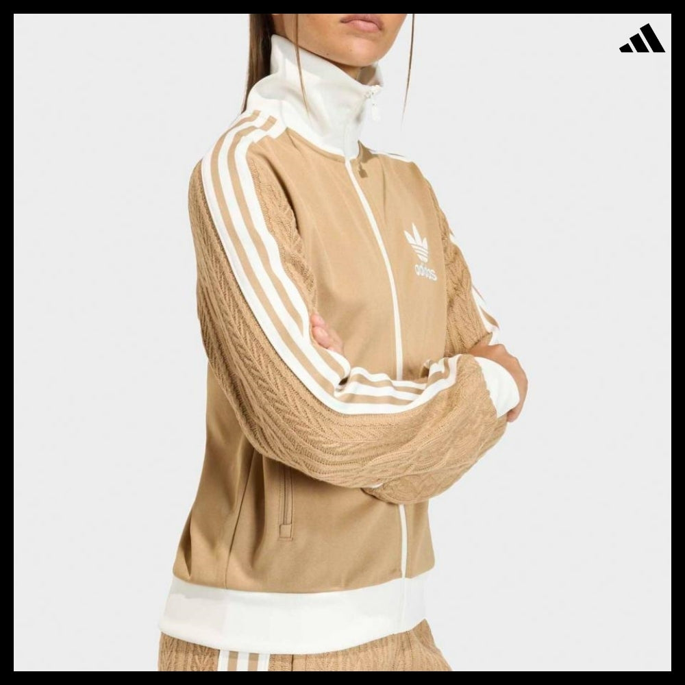 【ADIDAS】Knit Beckenbauer Brown Track Top Track Jacket