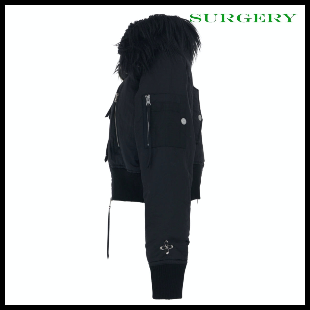 【SURGERY】Back-Forth Crop N2B Jumper Black