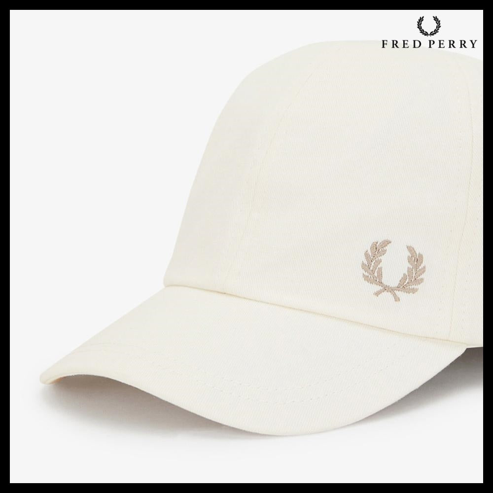 【FRED PERRY】ウォッシュド ツイル キャップ エクリュ
