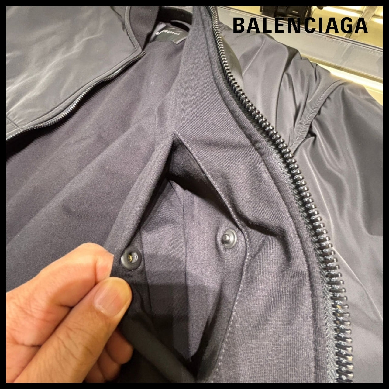 【BALENCIAGA】Logo Technical Fabric Bomber Jacket