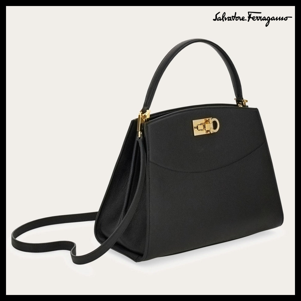 ◆SALVATORE FERRAGAMO◆Studio Medium Box Bag